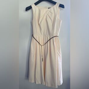 Women’s Ellan Tracy Sleeveless Belted Light Cream Size 12